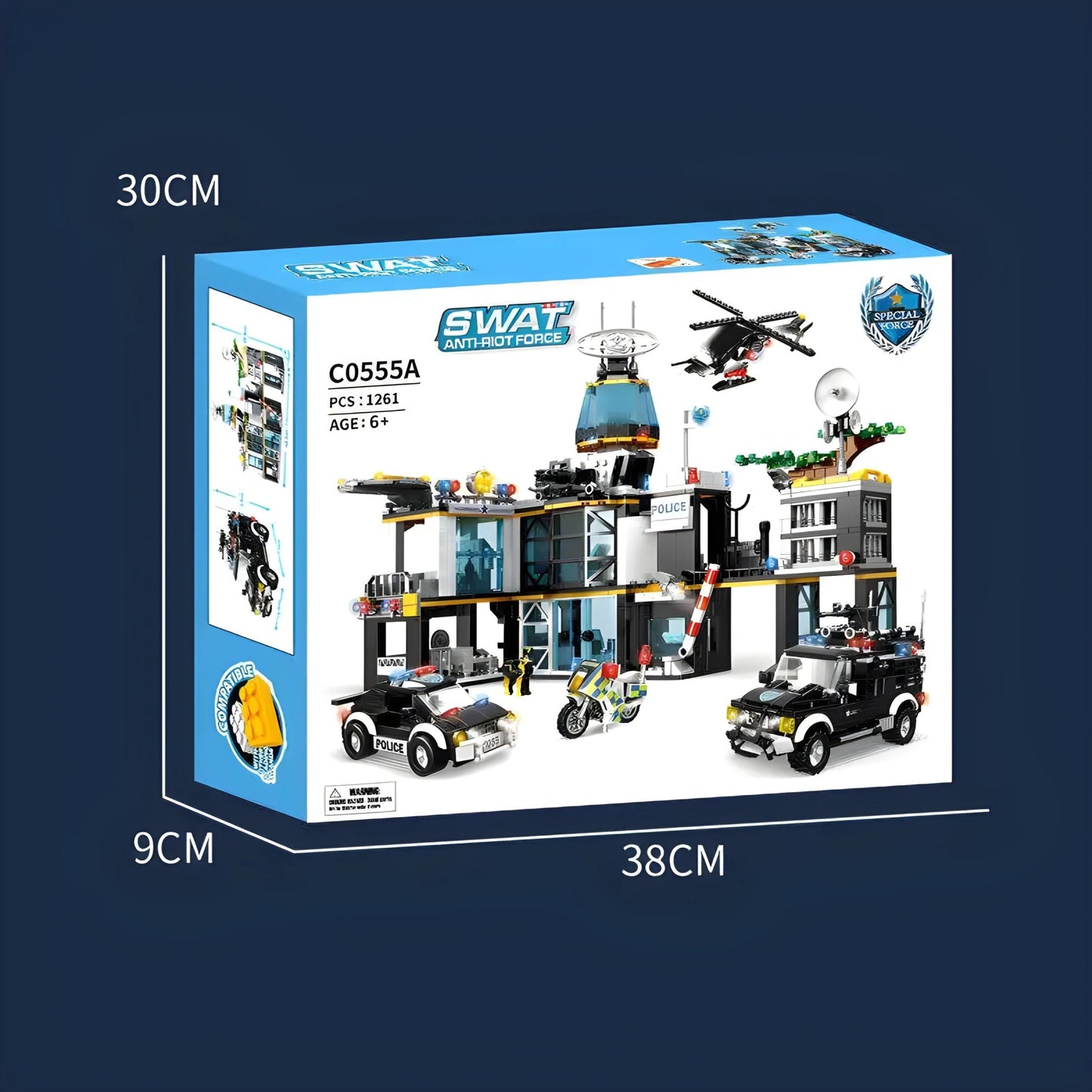 Police Station Building Set – 1261 PCS Ultimate City STEM Kit - STEM Building Toy by LULEGO