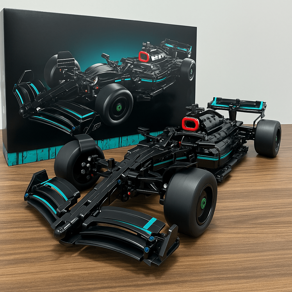 F1 W14 Racing Car Set – 1642 PCS 1:10 Scale STEM Kit for Teens - STEM Building Toy by LULEGO