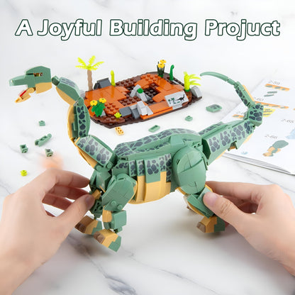 Dino Brontosaurus – 589 PCS Dinosaur Building Set for Kids - STEM Building Toy by LULEGO
