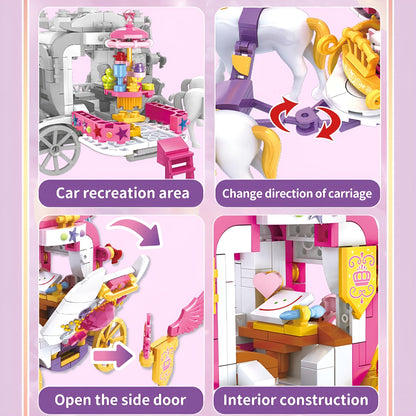 Princess Castle with Horse – 1460 PCS Girls’ Building Set - STEM Building Toy by LULEGO