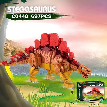 Stegosaurus Dino Building Set – 697 PCS STEM Toy for Kids 6+ - STEM Building Toy by LULEGO