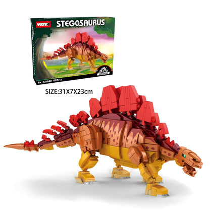 Stegosaurus Dino Building Set – 697 PCS STEM Toy for Kids 6+ - STEM Building Toy by LULEGO