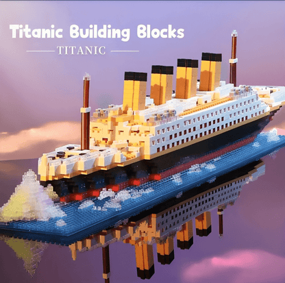 Titanic Ship – 1878 PCS Historical DIY Building Brick Set - STEM Building Toy by LULEGO