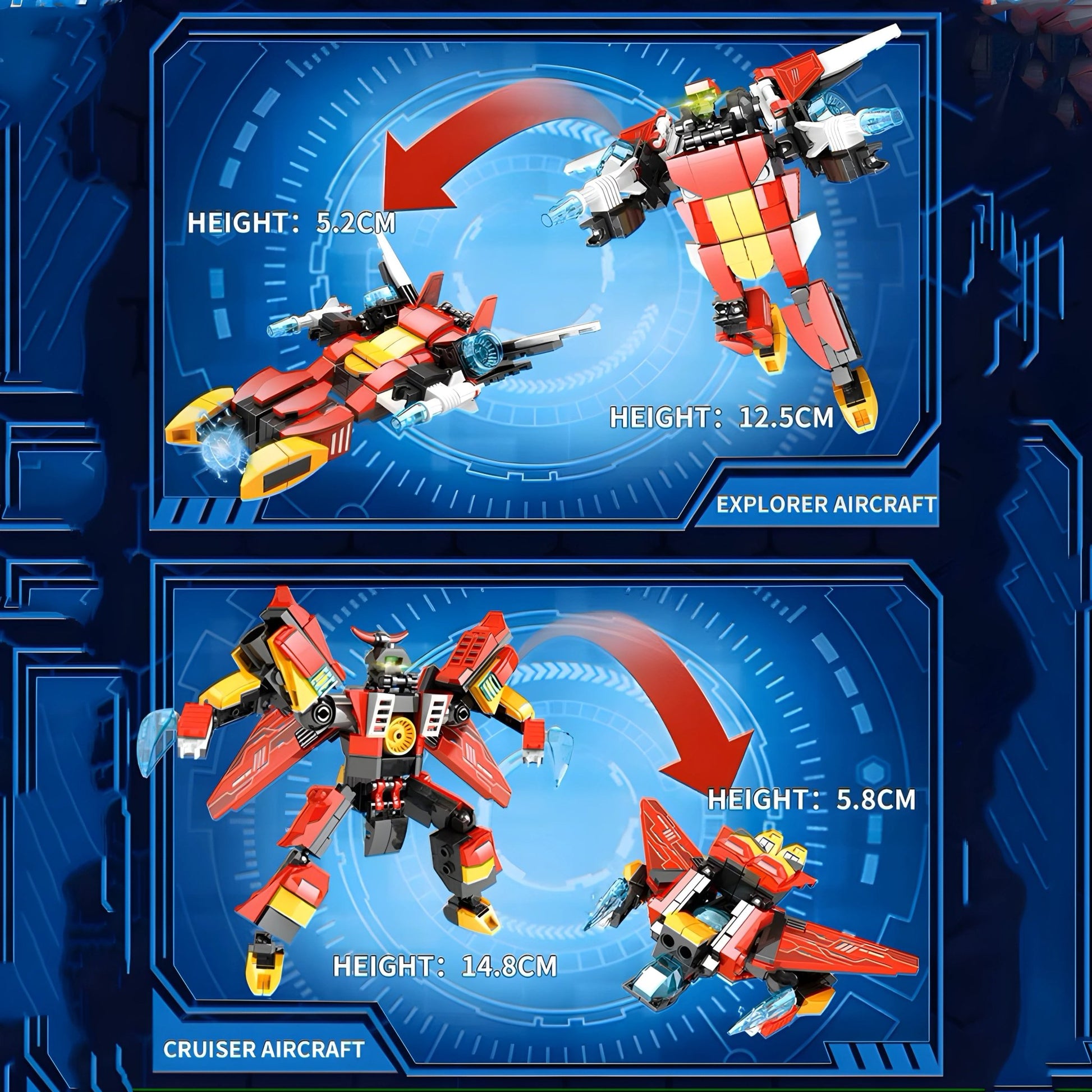 Transforming Robot – 657 PCS STEM Building Set for Kids - STEM Building Toy by LULEGO