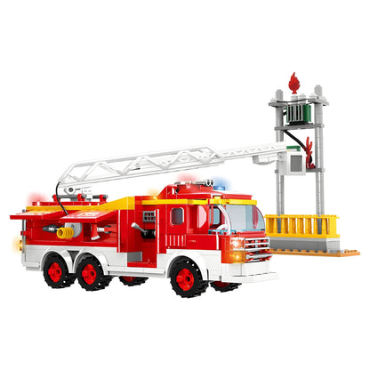 Fire Truck Projector Building Set – 433 PCS STEM Toy 6+ - STEM Building Toy by LULEGO