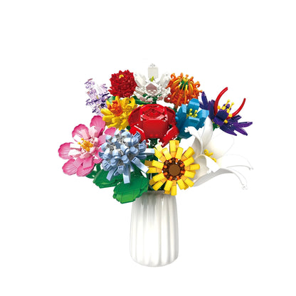 Botanical Flower Set – 1009 PCS 12 Blossom Brick Models - STEM Building Toy by LULEGO