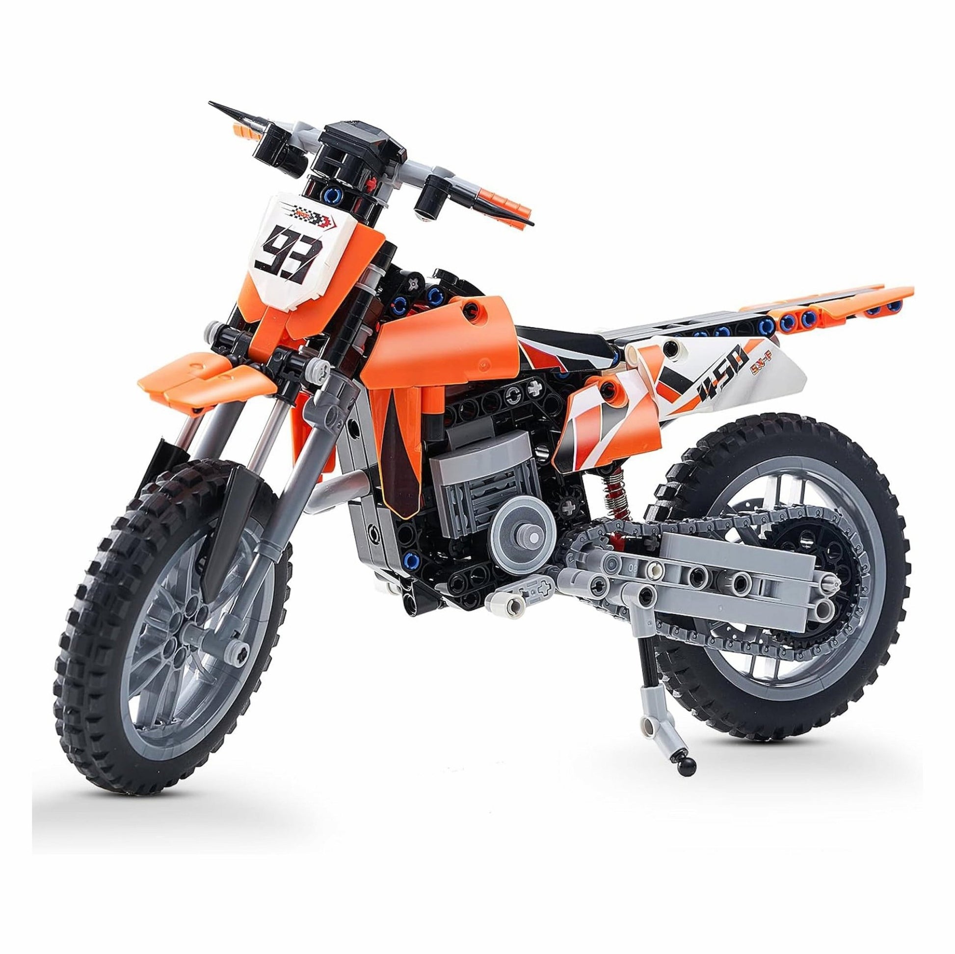Orange Motorcycle Set – 434 PCS STEM Toy for Kids 6+ - STEM Building Toy by LULEGO
