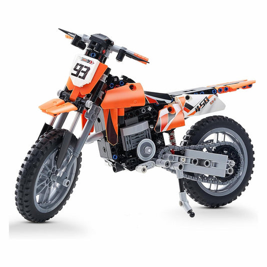 Orange Motorcycle Set – 434 PCS STEM Toy for Kids 6+ - STEM Building Toy by LULEGO