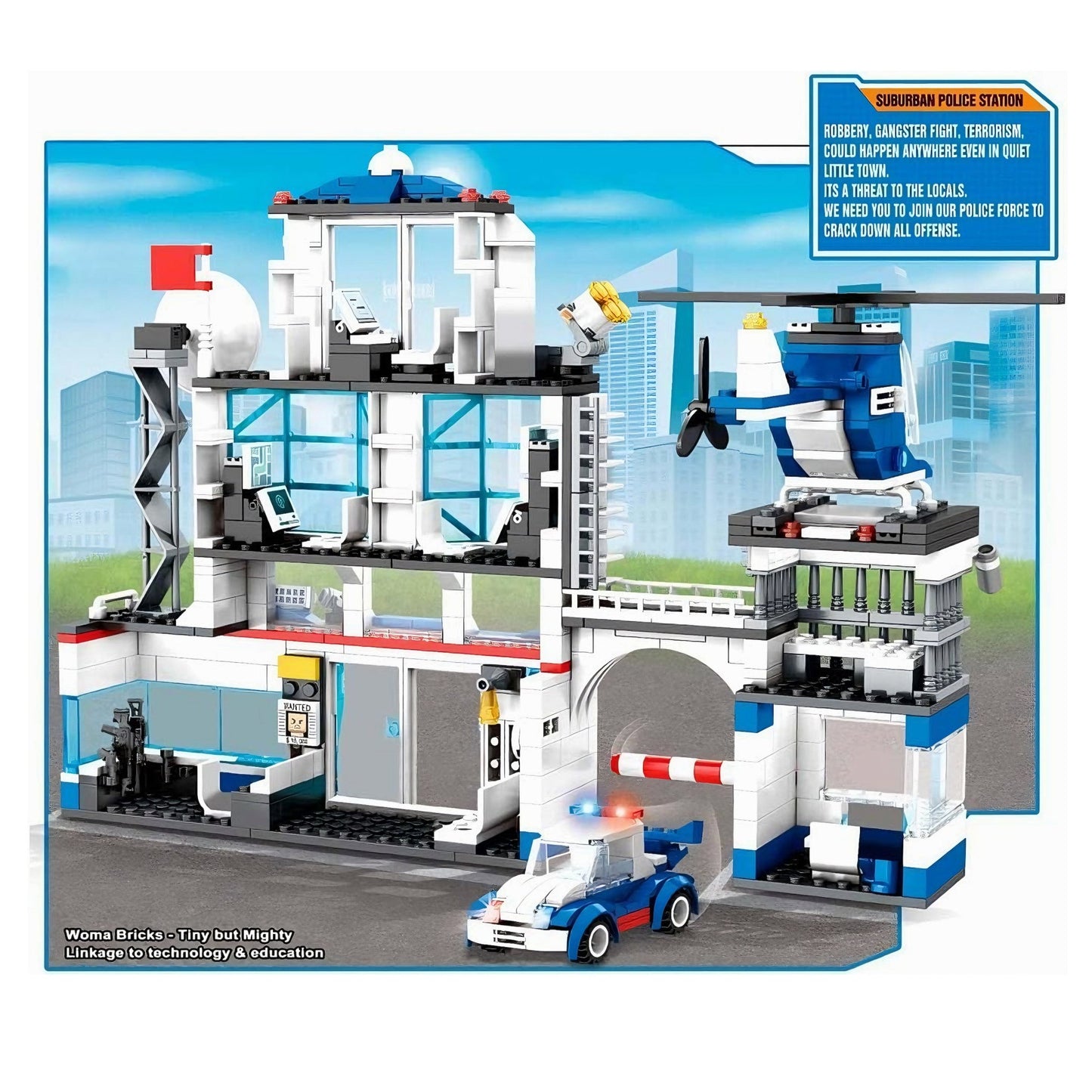 SWAT Police Station – 563 PCS STEM Action Toy for Kids 6+ - STEM Building Toy by LULEGO