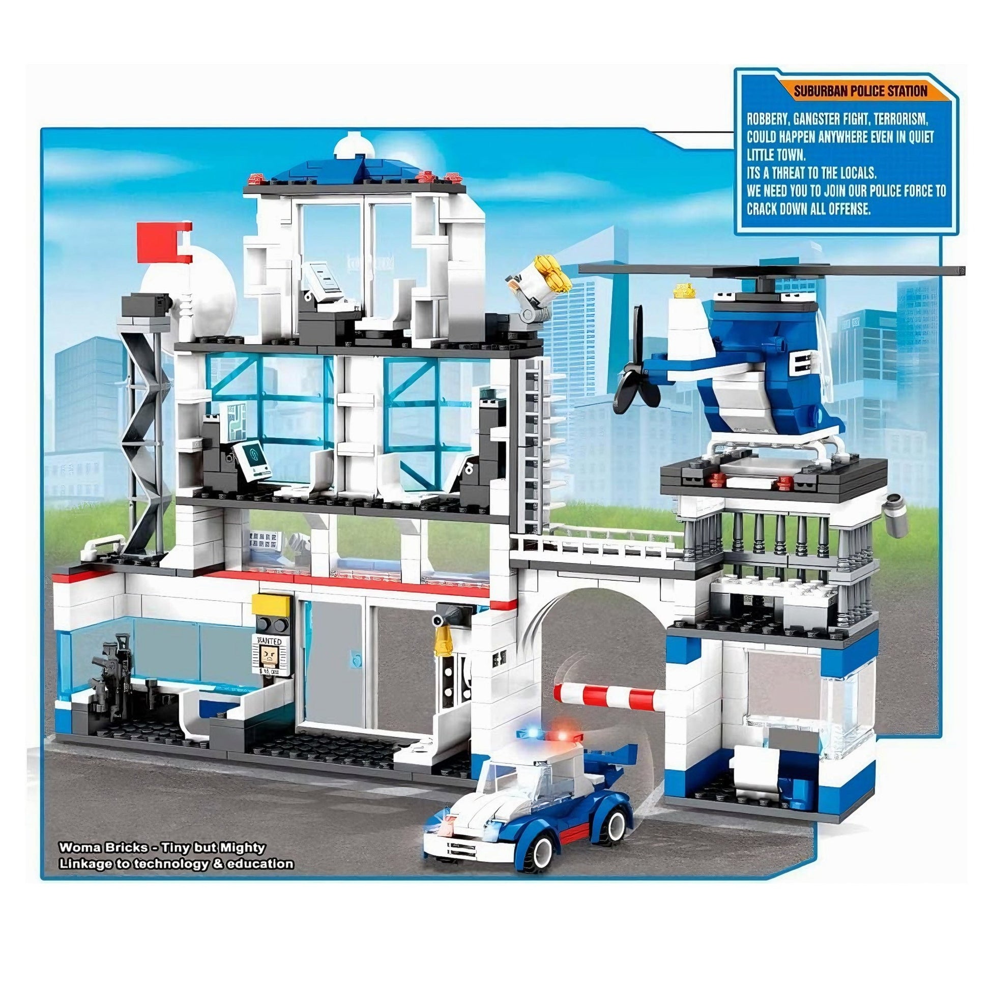 SWAT Police Station – 563 PCS STEM Action Toy for Kids 6+ - STEM Building Toy by LULEGO