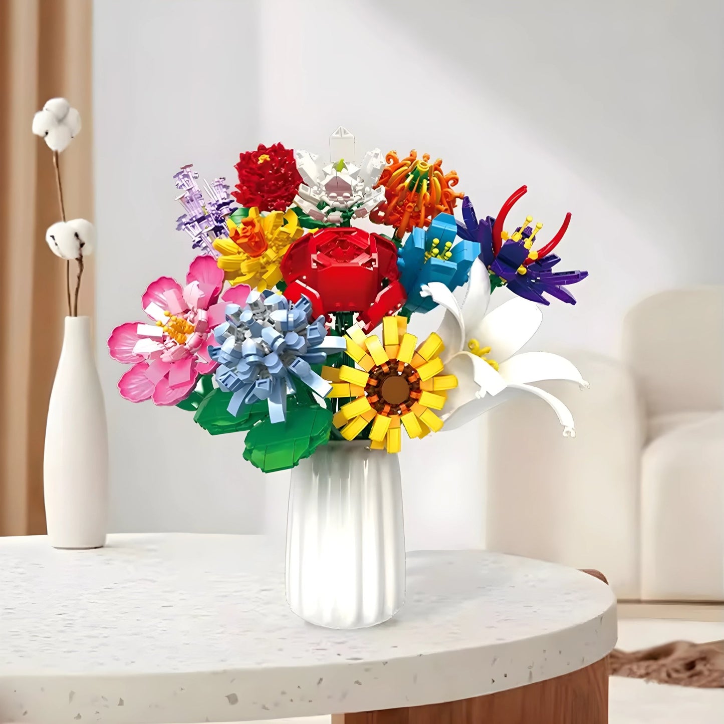 Botanical Flower Set – 1009 PCS 12 Blossom Brick Models - STEM Building Toy by LULEGO