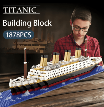 Titanic Ship – 1878 PCS Historical DIY Building Brick Set - STEM Building Toy by LULEGO