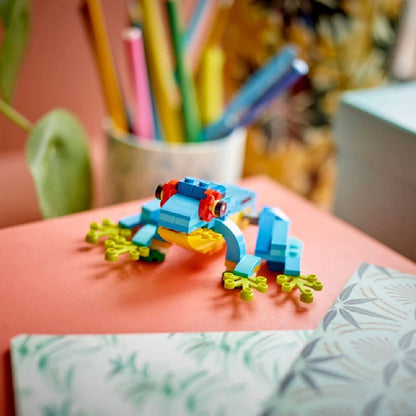 3 - in - 1 Exotic Parrot Toy – 253 PCS Transformable Brick Model - STEM Building Toy by LULEGO