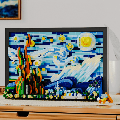 3D Oil Painting DIY Frame Set – 1731 PCS for Adults & Teens - STEM Building Toy by LULEGO