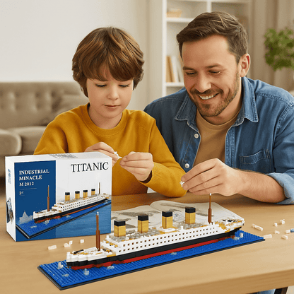 Titanic Ship – 1878 PCS Historical DIY Building Brick Set - STEM Building Toy by LULEGO