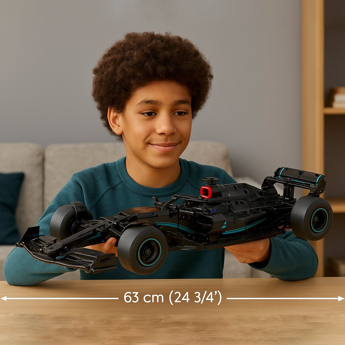 F1 W14 Racing Car Set – 1642 PCS 1:10 Scale STEM Kit for Teens - STEM Building Toy by LULEGO