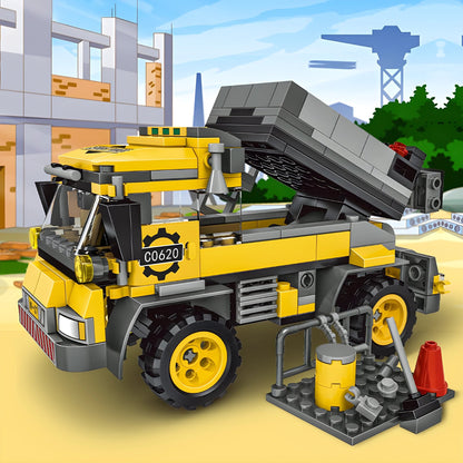 2 - in - 1 Cement Mixer Truck – 397 PCS STEM Toy for Kids - STEM Building Toy by LULEGO