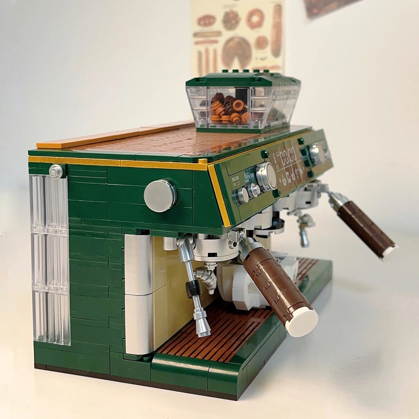 Mini Café Coffee Machine – 928 PCS DIY Model for Kids & Adults - STEM Building Toy by LULEGO