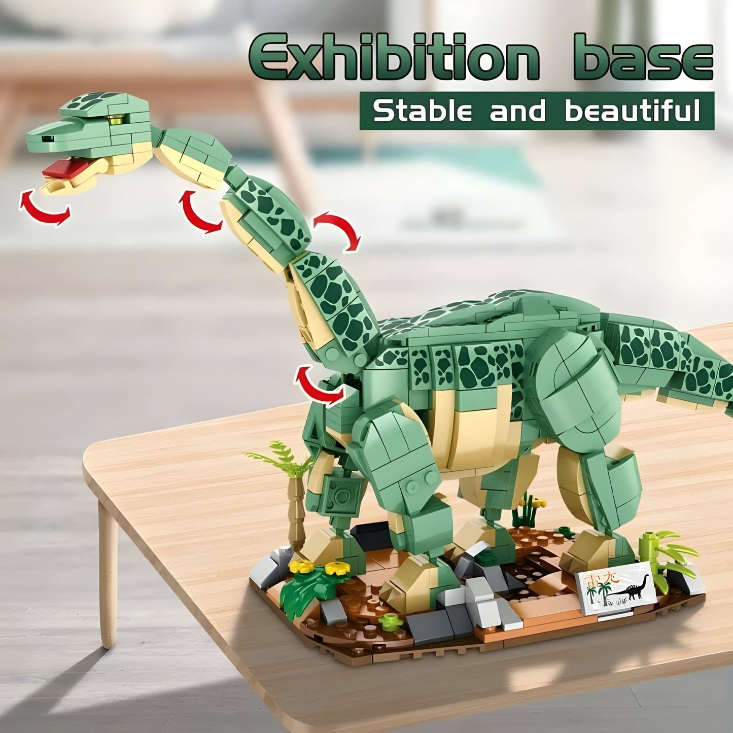 Dino Brontosaurus – 589 PCS Dinosaur Building Set for Kids - STEM Building Toy by LULEGO