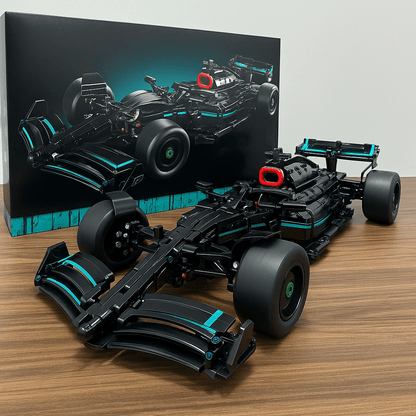 F1 W14 Racing Car Set – 1642 PCS 1:10 Scale STEM Kit for Teens - STEM Building Toy by LULEGO