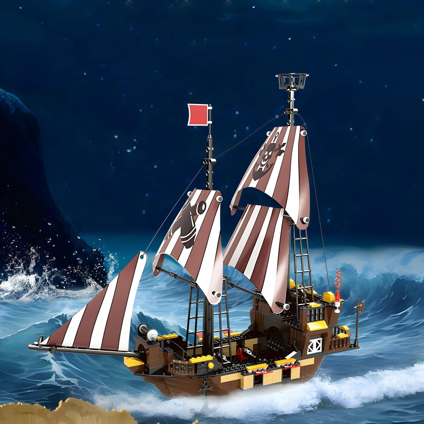 Pirate Ship Set – 509 PCS Creative STEM Adventure Toy for Kids - STEM Building Toy by LULEGO