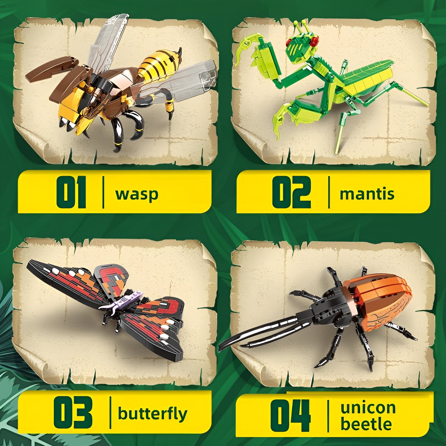 Insect STEM Building Set – 727 PCS Nature - Inspired Brick Kit - STEM Building Toy by LULEGO