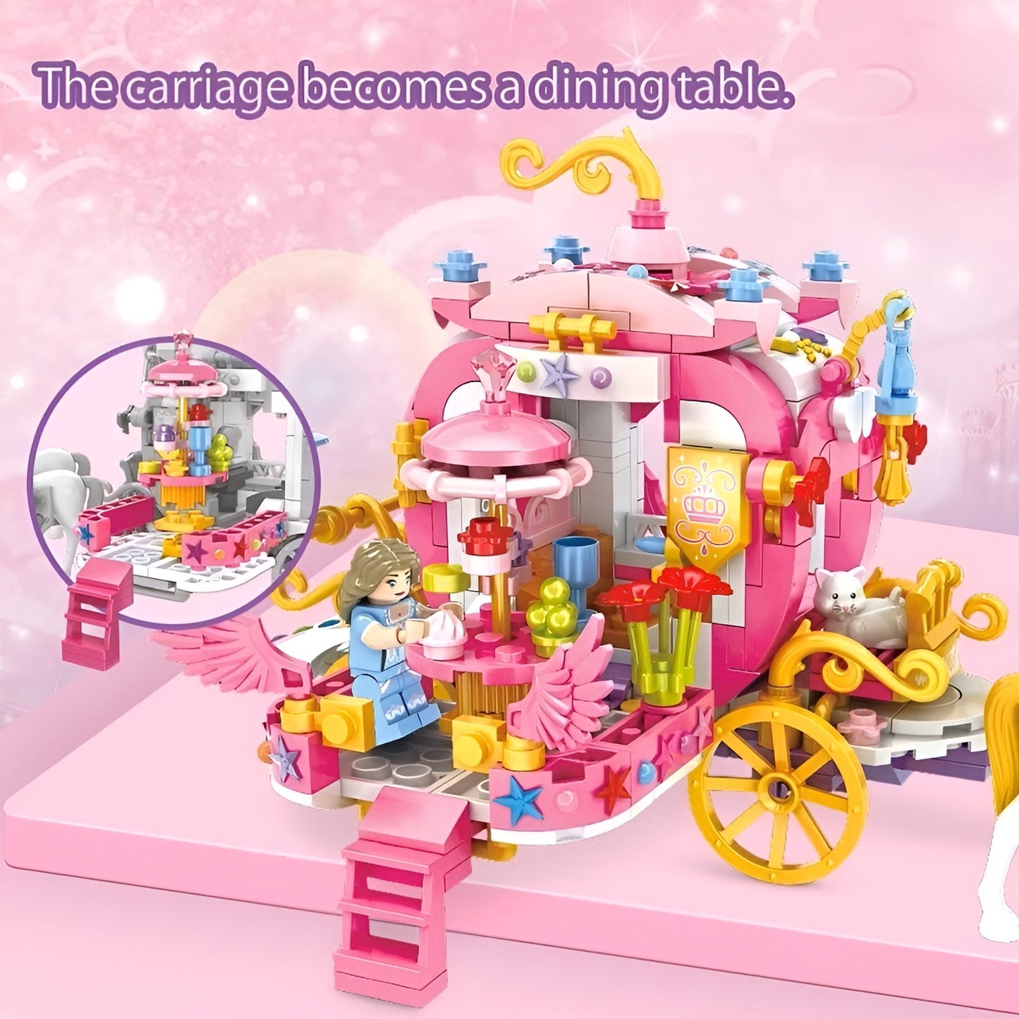 Princess Castle with Horse – 1460 PCS Girls’ Building Set - STEM Building Toy by LULEGO