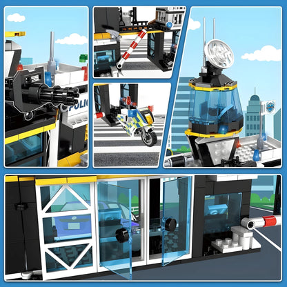 Police Station Building Set – 1261 PCS Ultimate City STEM Kit - STEM Building Toy by LULEGO