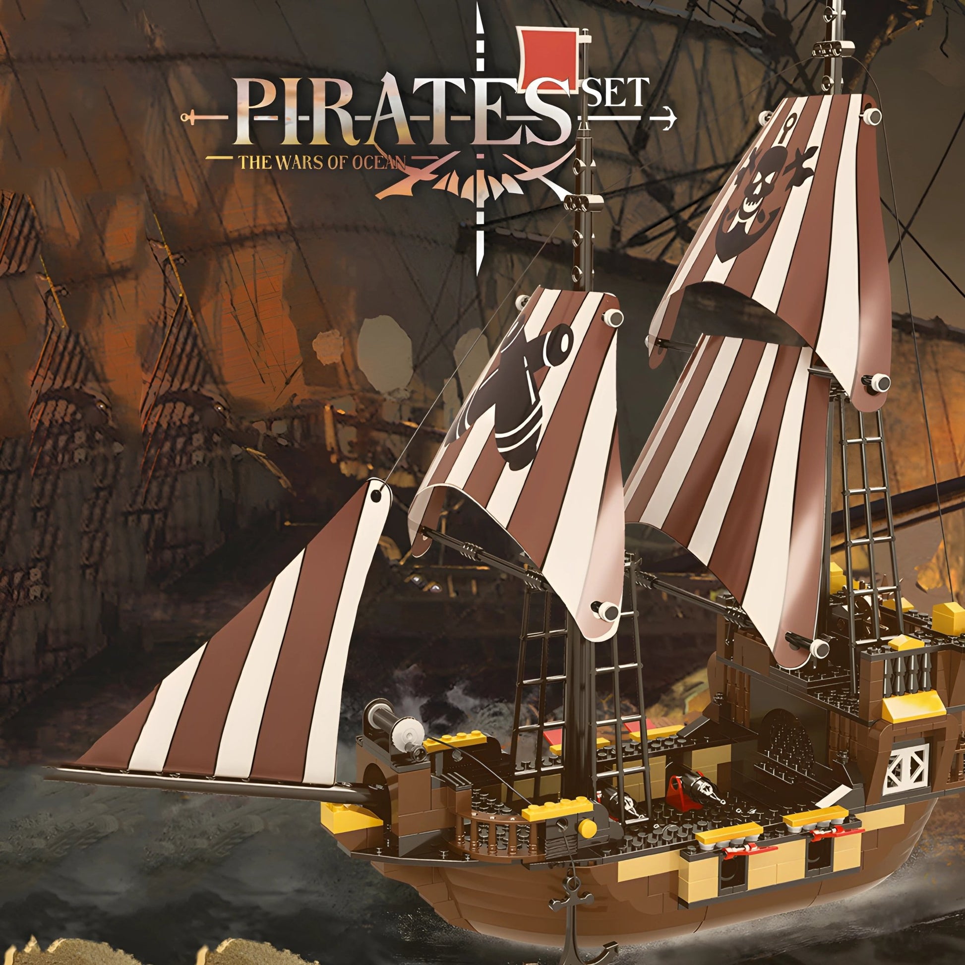 Pirate Ship Set – 509 PCS Creative STEM Adventure Toy for Kids - STEM Building Toy by LULEGO