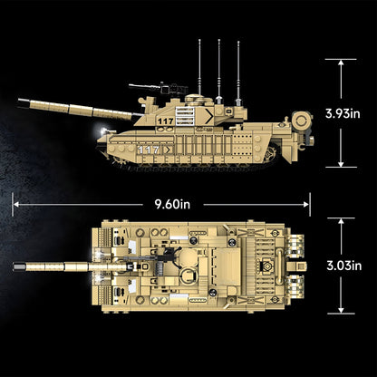 Battle Tank STEM Toy – 461 PCS Military Building Set for Kids - STEM Building Toy by LULEGO