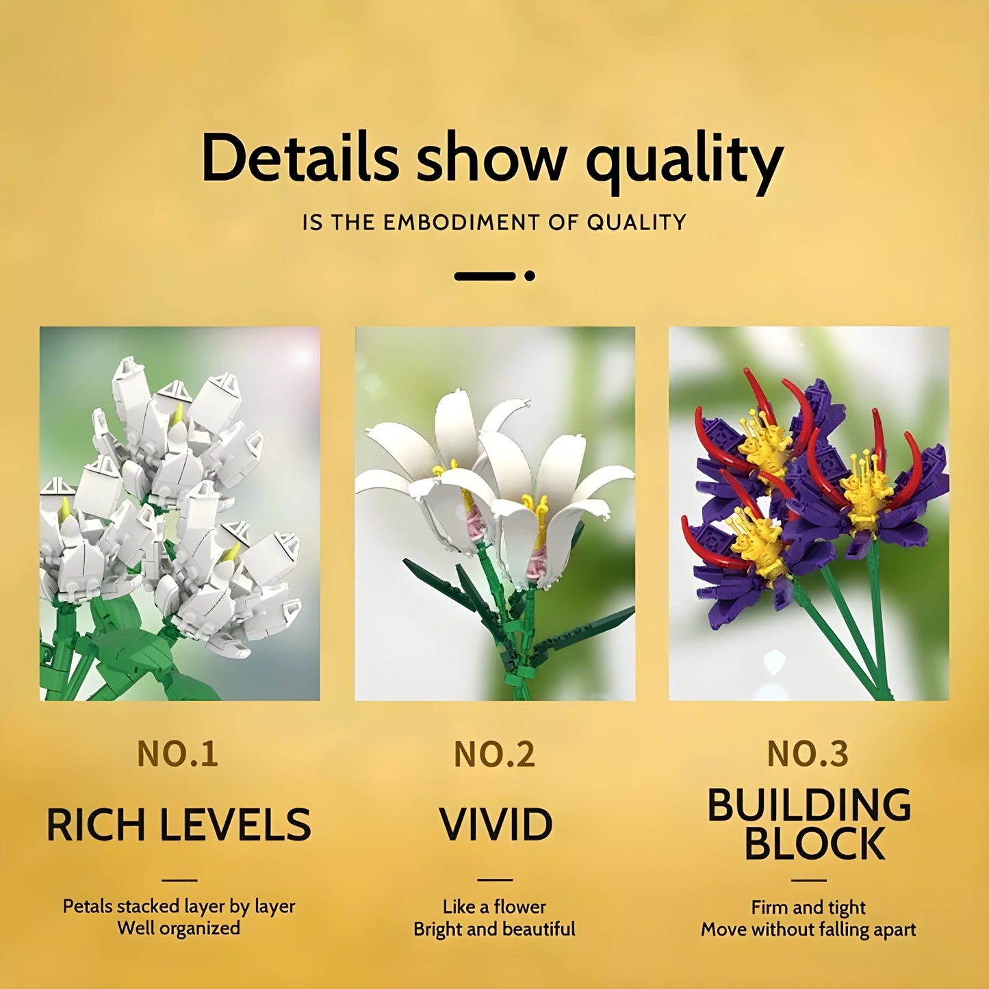 Botanical Flower Set – 1009 PCS 12 Blossom Brick Models - STEM Building Toy by LULEGO