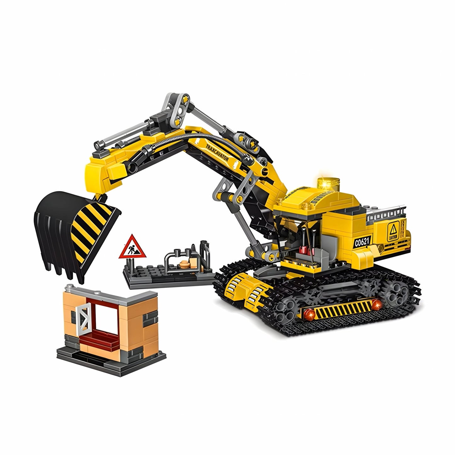 2 - in - 1 Excavator & Demolition Set – 463 PCS STEM Toy - STEM Building Toy by LULEGO