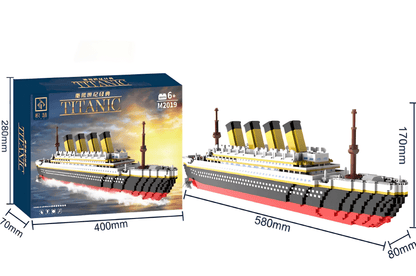 Titanic Cruise Ship – 3688 PCS Large DIY Brick Ocean Model - STEM Building Toy by LULEGO