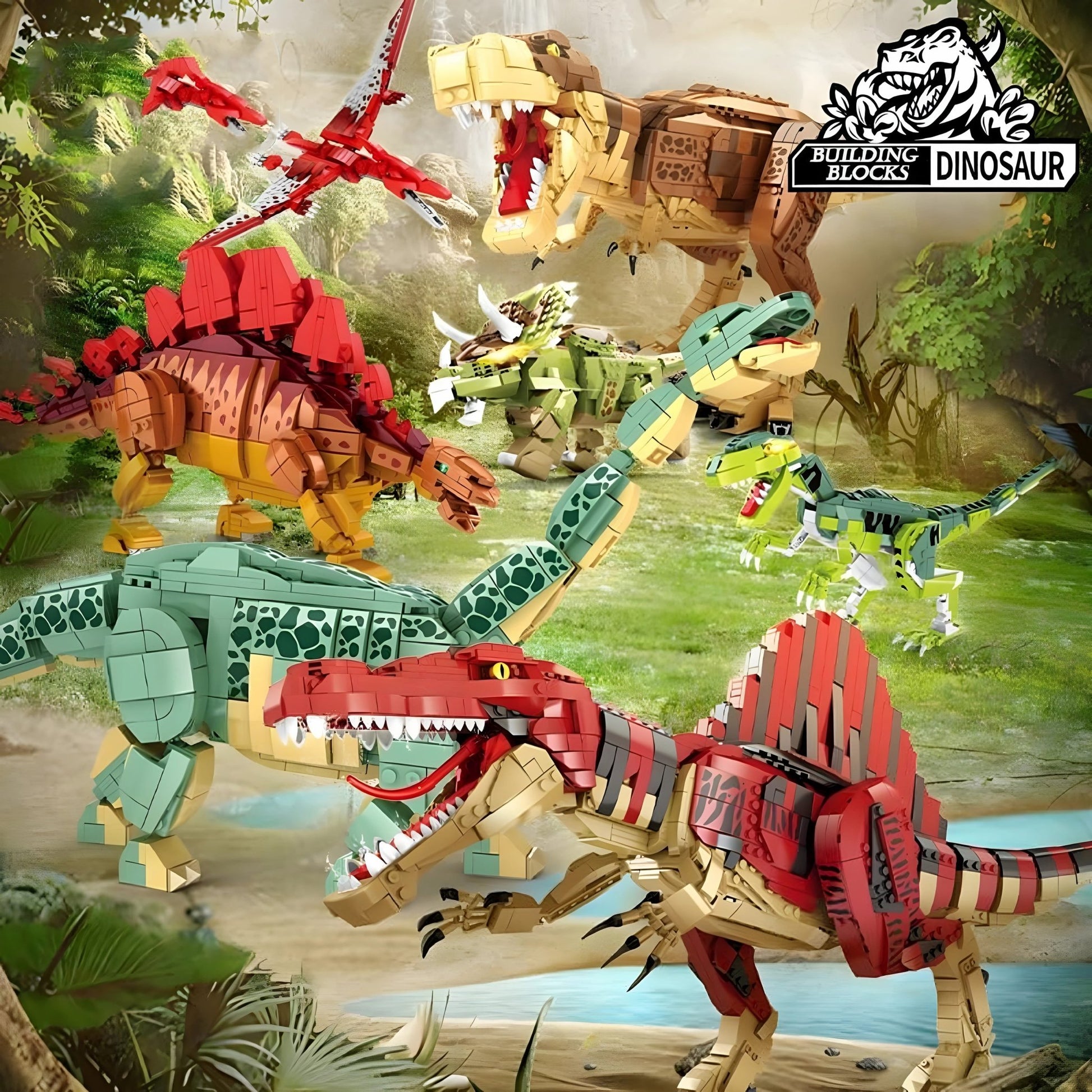 Jurassic Velociraptor Dinosaur Set – 535 PCS STEM Toy - STEM Building Toy by LULEGO