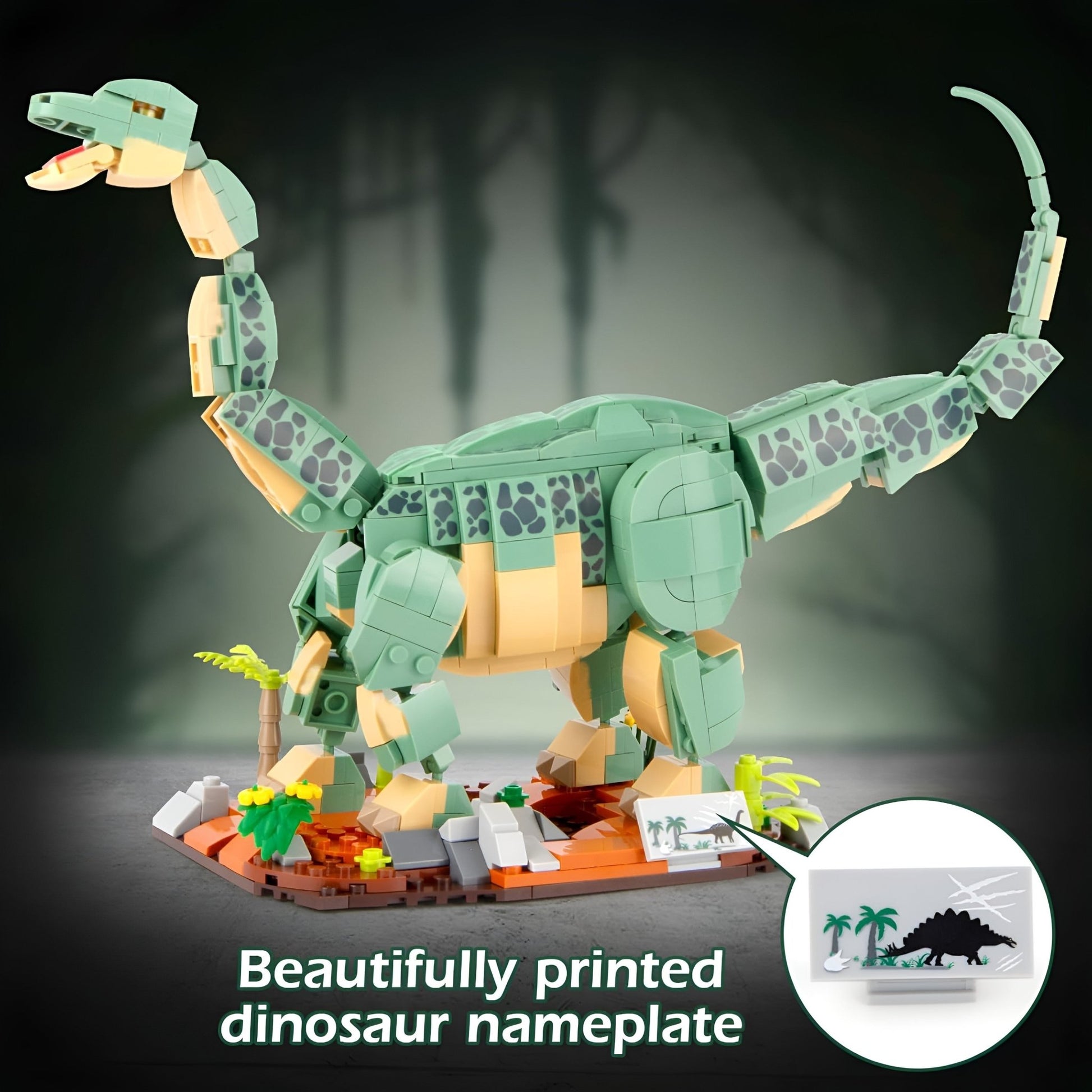 Dino Brontosaurus – 589 PCS Dinosaur Building Set for Kids - STEM Building Toy by LULEGO
