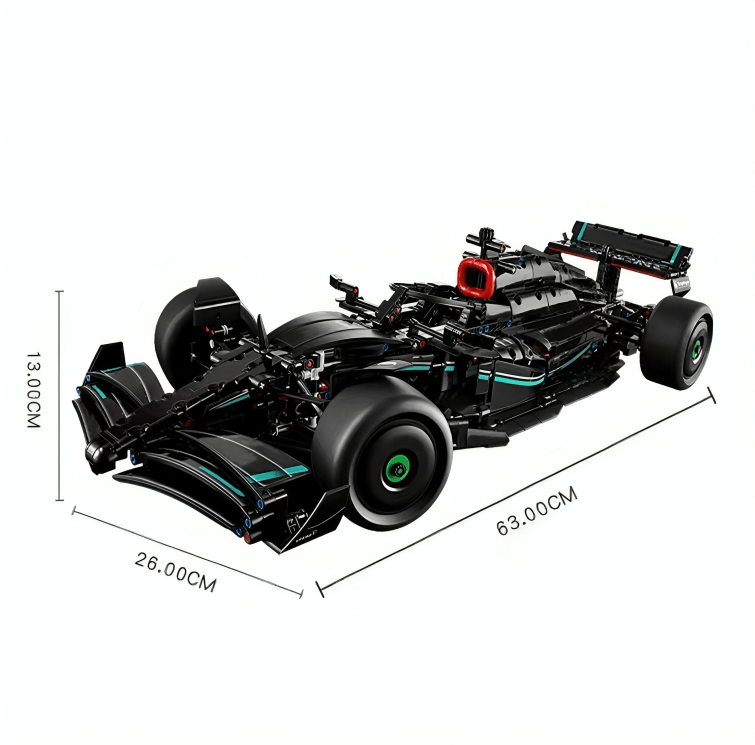 F1 W14 Racing Car Set – 1642 PCS 1:10 Scale STEM Kit for Teens - STEM Building Toy by LULEGO