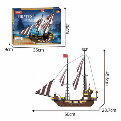 Pirate Ship Set – 509 PCS Creative STEM Adventure Toy for Kids - STEM Building Toy by LULEGO