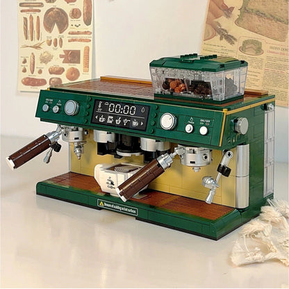 Mini Café Coffee Machine – 928 PCS DIY Model for Kids & Adults - STEM Building Toy by LULEGO