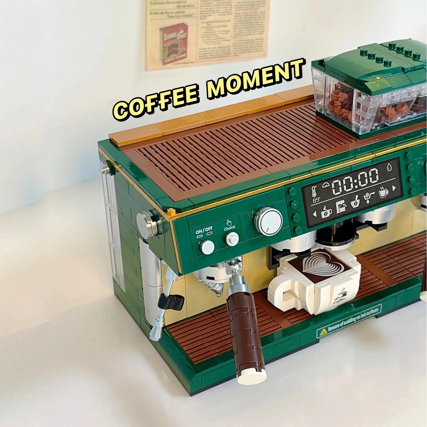 Mini Café Coffee Machine – 928 PCS DIY Model for Kids & Adults - STEM Building Toy by LULEGO