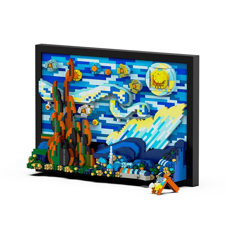 3D Oil Painting DIY Frame Set – 1731 PCS for Adults & Teens - STEM Building Toy by LULEGO